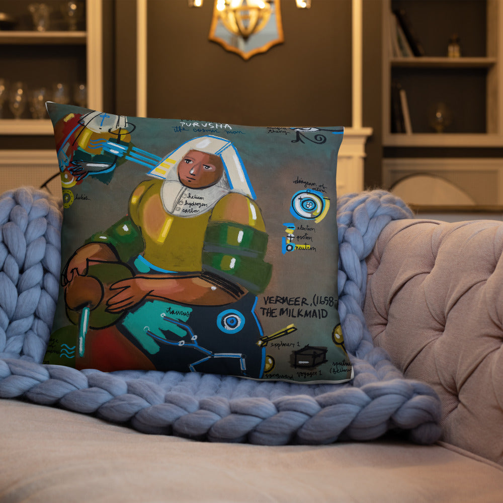 The Cosmic Man - Lebo 101 Series - Lebo Premium Throw Pillow
